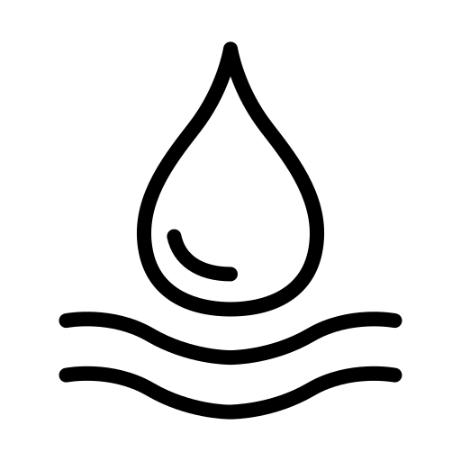 Icon of a water droplet with wavy skin lines, symbolizing Mirath’s grass-fed tallow sunscreen in Lebanon. Provides deep moisturizing sun care for radiant, nourished skin, trusted across the Middle East and MENA region