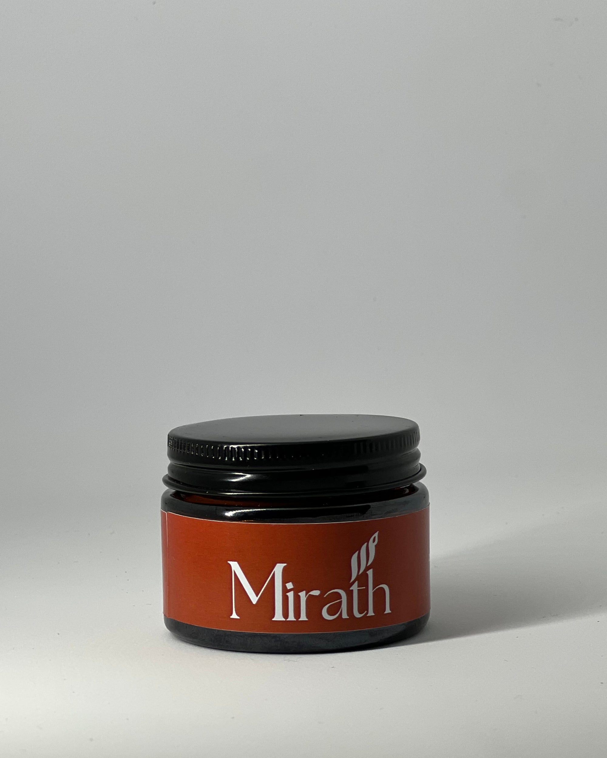 tinted mineral tallow sunscreen SPF 30 by mirath beauty - the sun cream with no white cast, front jar, made in Lebanon