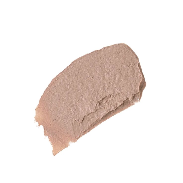 Swatch of tinted tallow sunscreen SPF30 by mirath beauty in lebanon, creamy mineral sun protection with zinc oxide and natural cacao tint